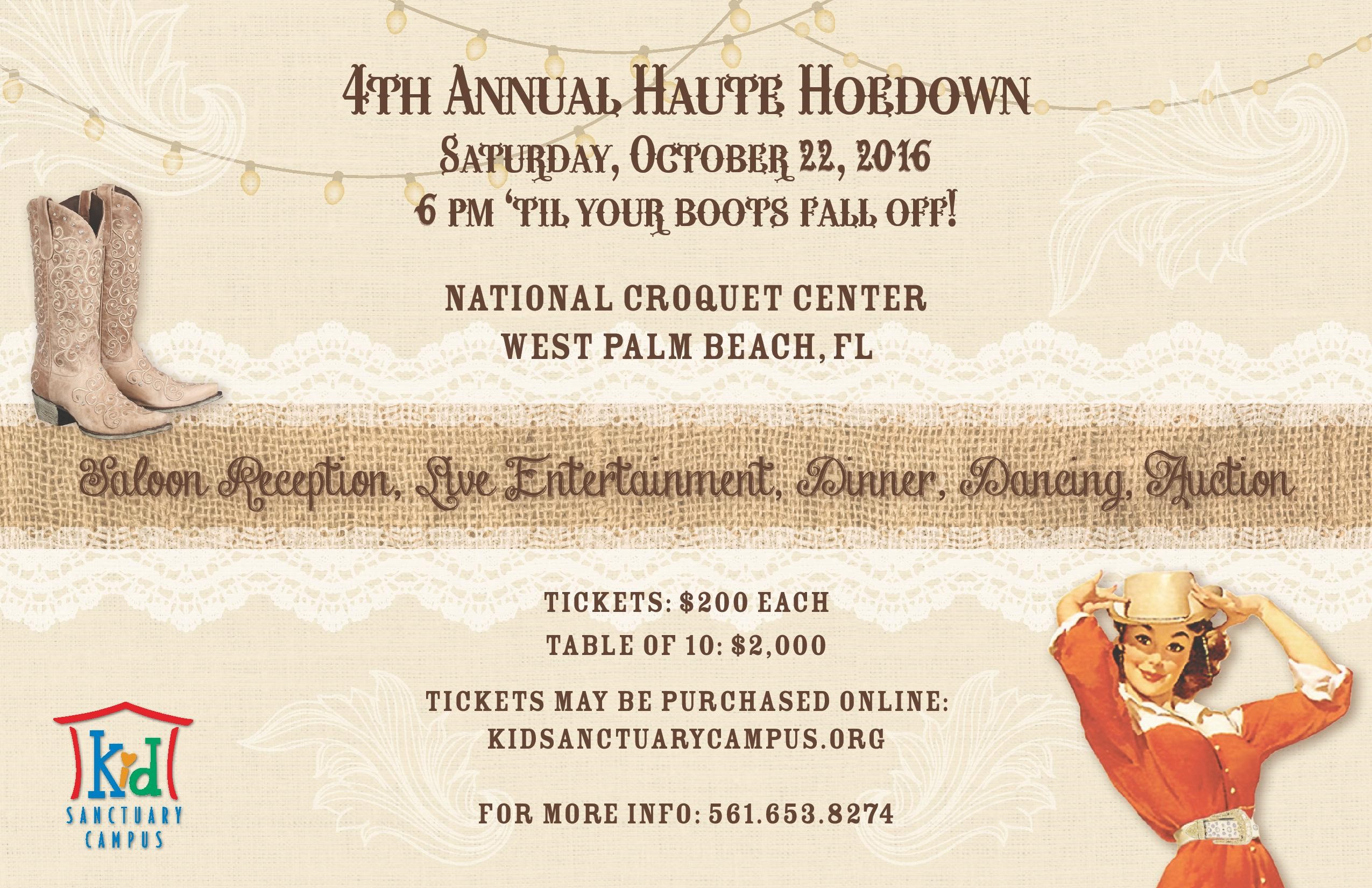KSC 4th annual Haute Hoedown